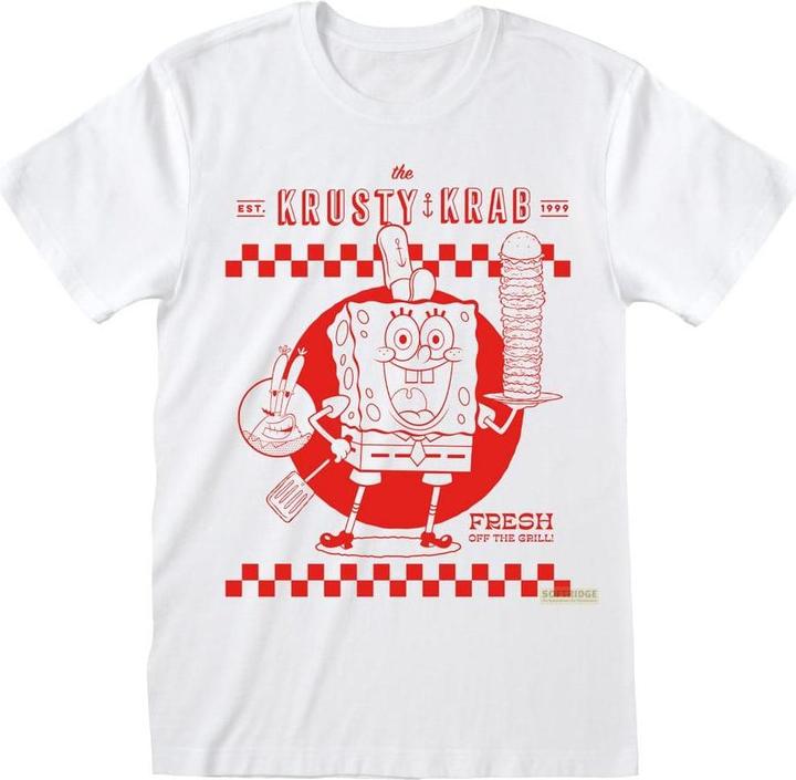 Actual product image Heroes Inc SpongeBob Schwammkopf T-Shirt Krusty Krab White Grösse XL (XL)