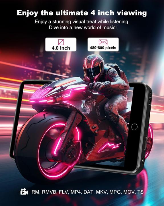 Image du produit Zaqe MP3-Player mit Bluetooth (64 Go)