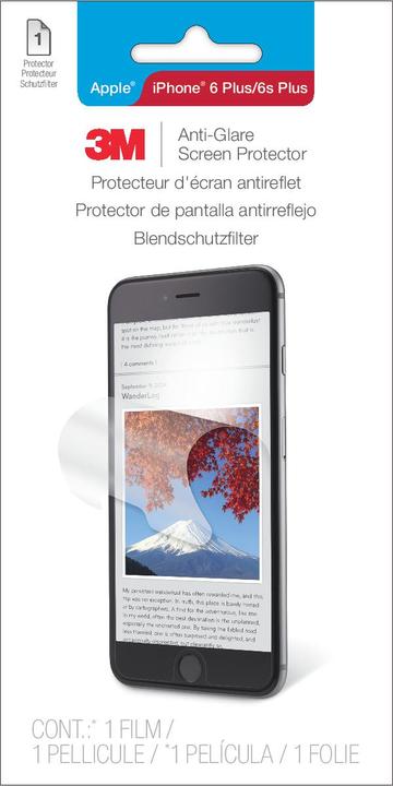 Produktbild 3M Blend- und Displayschutzfolie für Apple® iPhone® 6 Plus/6S Plus (1 Stück, Apple iPhone 6s Plus, Apple iPhone 6 Plus)