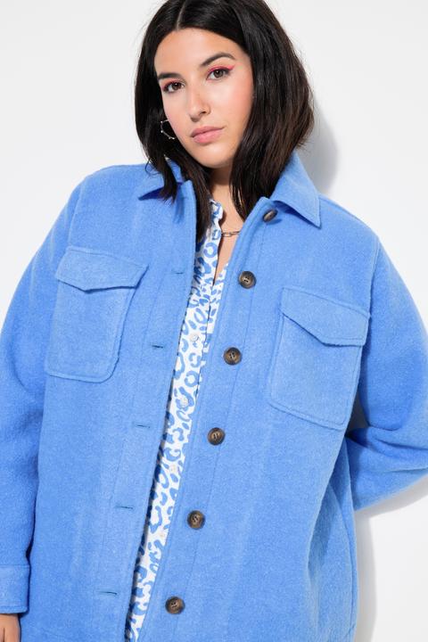 Produktbild Studio Untold Hemdjacke, Wide Shape, Wolloptik (58)