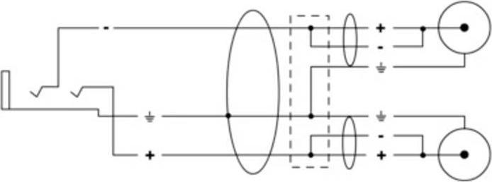 Produktbild Cordial 14889 Klinke / Cinch Audio Y-Adapter (1x Klinkenbuchse 3.5 mm - 2x Cinch (0.30 m, Cinch Kabel)
