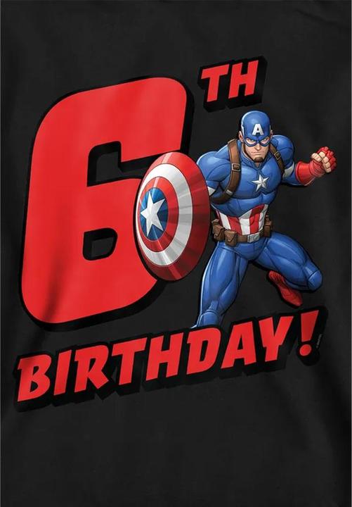 Produktbild Captain America Kapuzenpullover Zum Überziehen 6 Geburtstag (128)