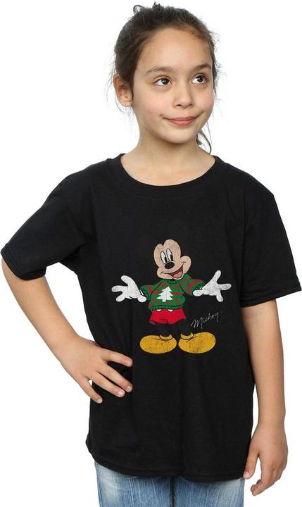 Produktbild Disney Mickey Mouse Christmas Jumper TShirt Mädchen (128)