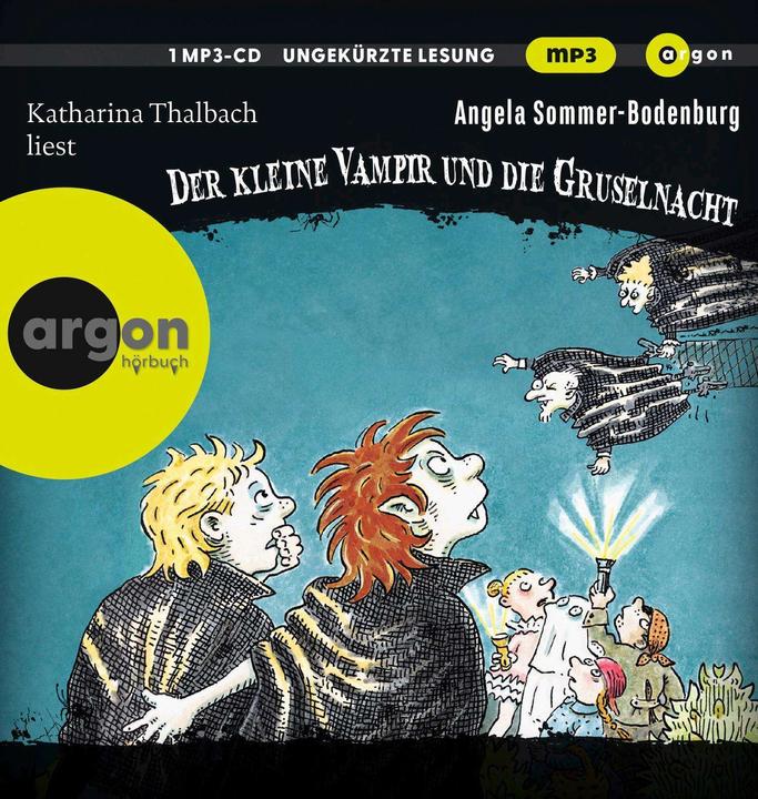 Actual product image The little vampire (19) and the scary night (mp3) (Angela Summer-Bodenburg, Amelie Glienke, Catherine Thalbach, Henrik Albrecht, Dirk Kauffels, German)