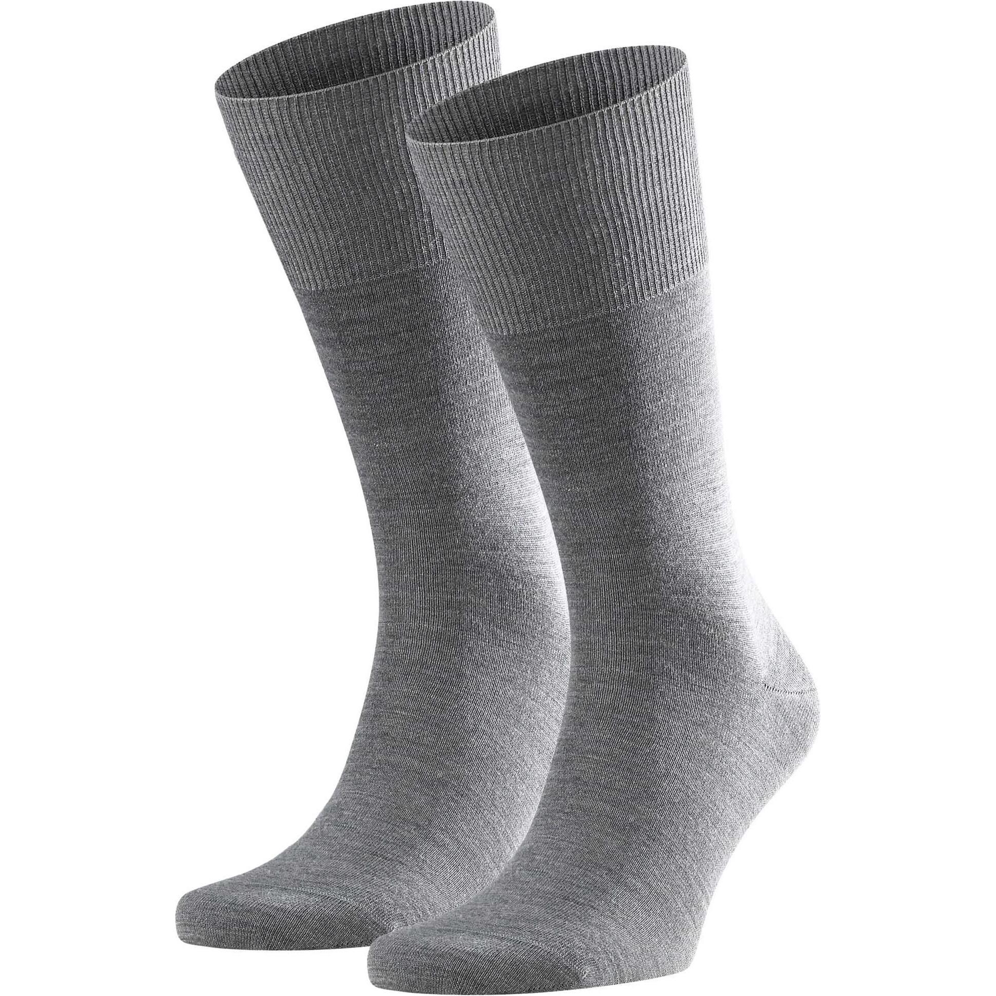 Falke, Herren, Socken, Airport SO, Grau, (2er Pack, 41 - 42)