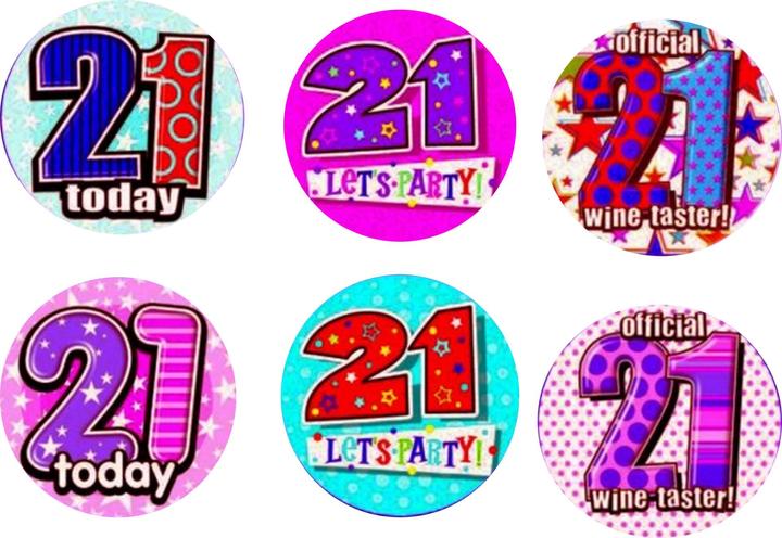 Actual product image Simon Elvin Stick-on buttons with different numbers 6 pieces
