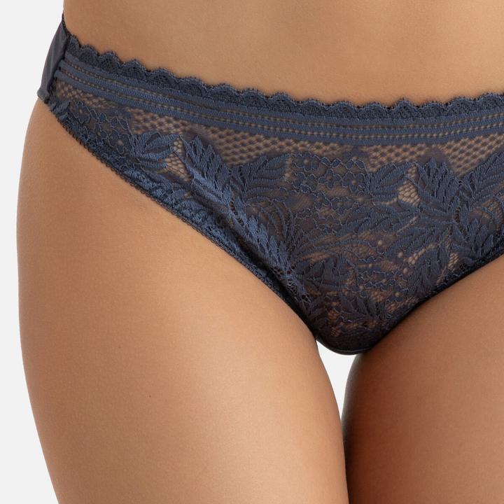 Actual product image La Redoute Collections Microfibre briefs with lace details (42, Single pack)