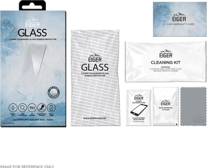 Actual product image Eiger Mountain Glass Clear (1 pcs., Samsung Galaxy A02)