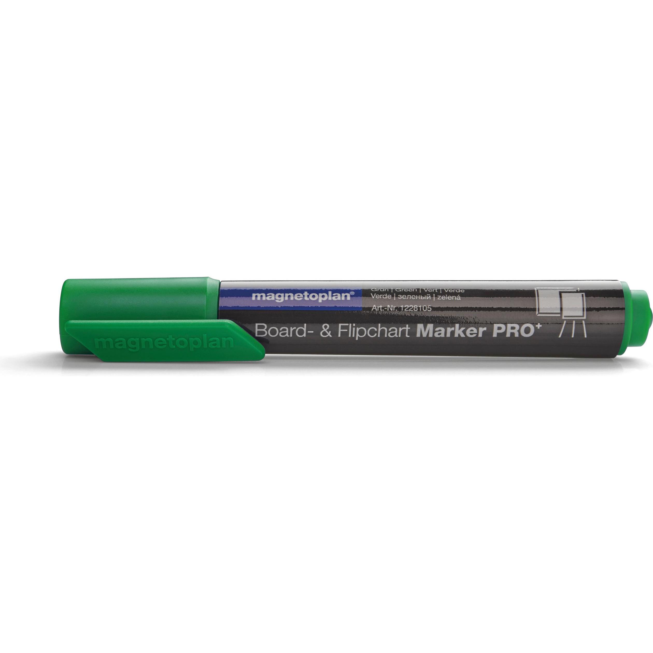 Magnetoplan, Marker, Board- und Flipchartmarker (Grün, 3 mm, 4 x)