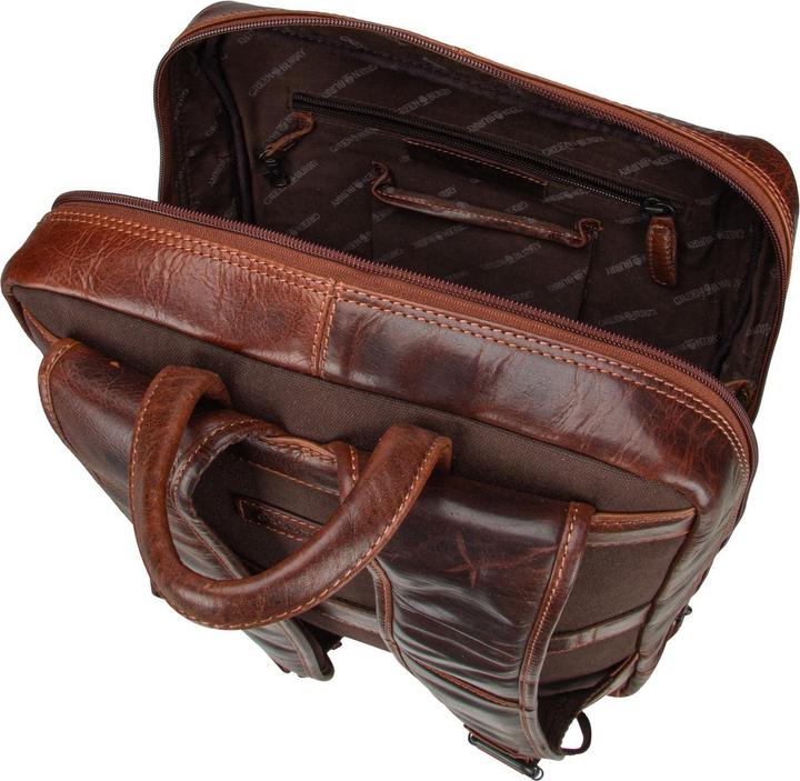 Actual product image Greenburry Rugged backpack leather 39 cm laptop compartment (15 l)