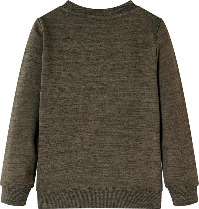 Produktbild vidaXL Kinder-Sweatshirt Dunkelkhaki Melange 128,Material: 80 (128)