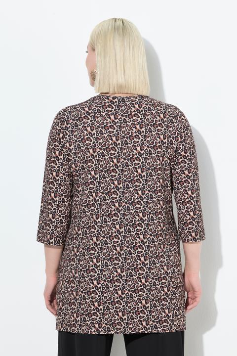 Produktbild Ulla Popken Longshirt, A-Linie, Rundhals, 3/4-Arm (56)