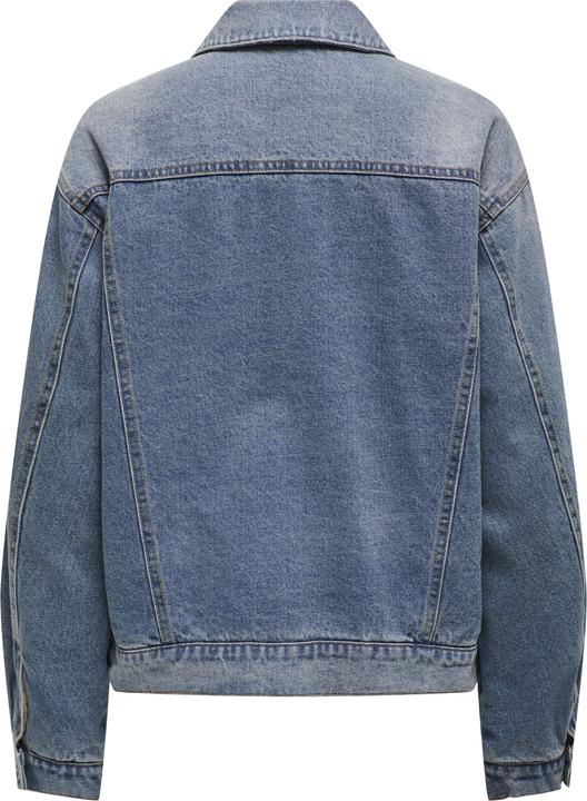 Immagine prodotto Only Polsini con colletto a scomparsa e giacca con bottoni in denim (L)