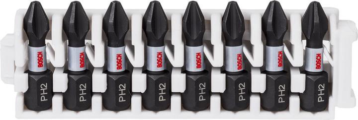 Image du produit Bosch Professional Zubehör Embout de vissage PRO Phillips Impact Bit, PH2, 25 mm, 8 pcs. (Croix Phillips PH M2)