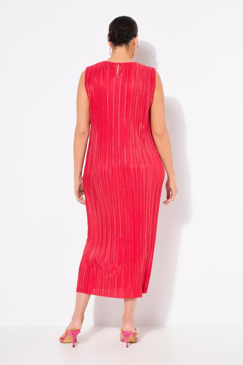Image du produit Ulla Popken Robe midi plissée, sans manches, décolleté rond (60)