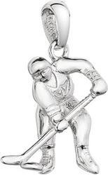 Evolution Group Silver Pendant Hockey Player 64016