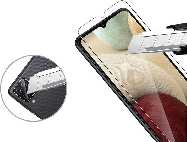 Actual product image Screenguard Samsung Galaxy A12 bulletproof glass protective film Case Friendly Design (1 pcs., Samsung Galaxy A12)