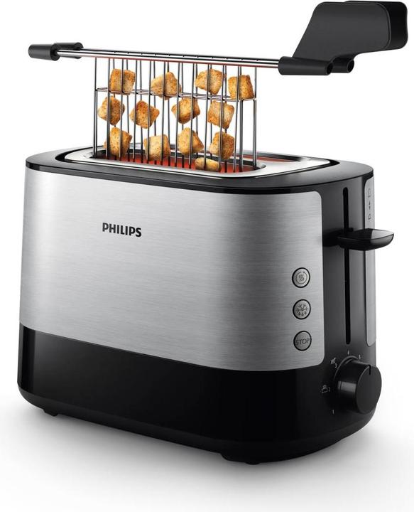 Actual product image Philips Viva Collection HD2635/90 toaster 2 slice(s) Black, Titanium