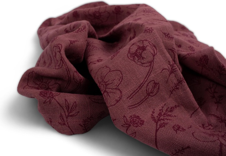 Actual product image Filibabba Muslin diapers GOTS - Fall Flowers (65 cm, 2 cm)