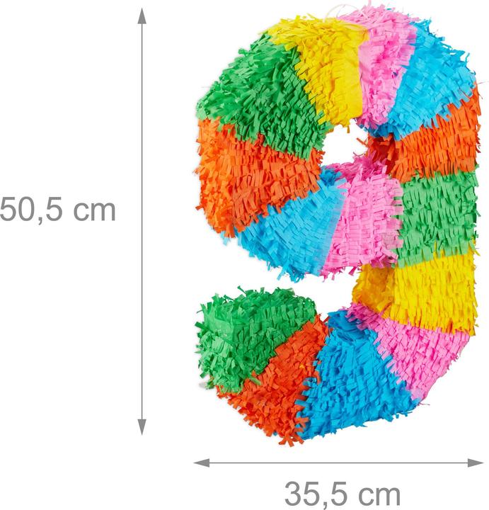 Actual product image Relaxdays Numbered Birthday Pinata (1 Piece)
