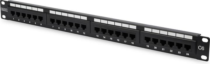 Productafbeelding Digitus PATCHPANEL 24 PORTE NON SCHERMATO UTP CAT.6 8 POLI RACK 19"