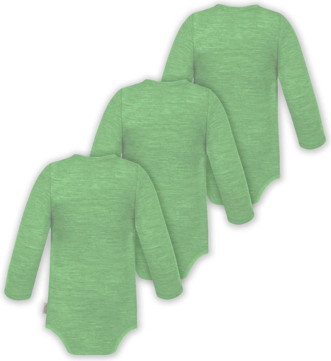 Actual product image Normani 3-pack multipack baby bodysuit merino long-sleeved body with buttons - 9345 (50)