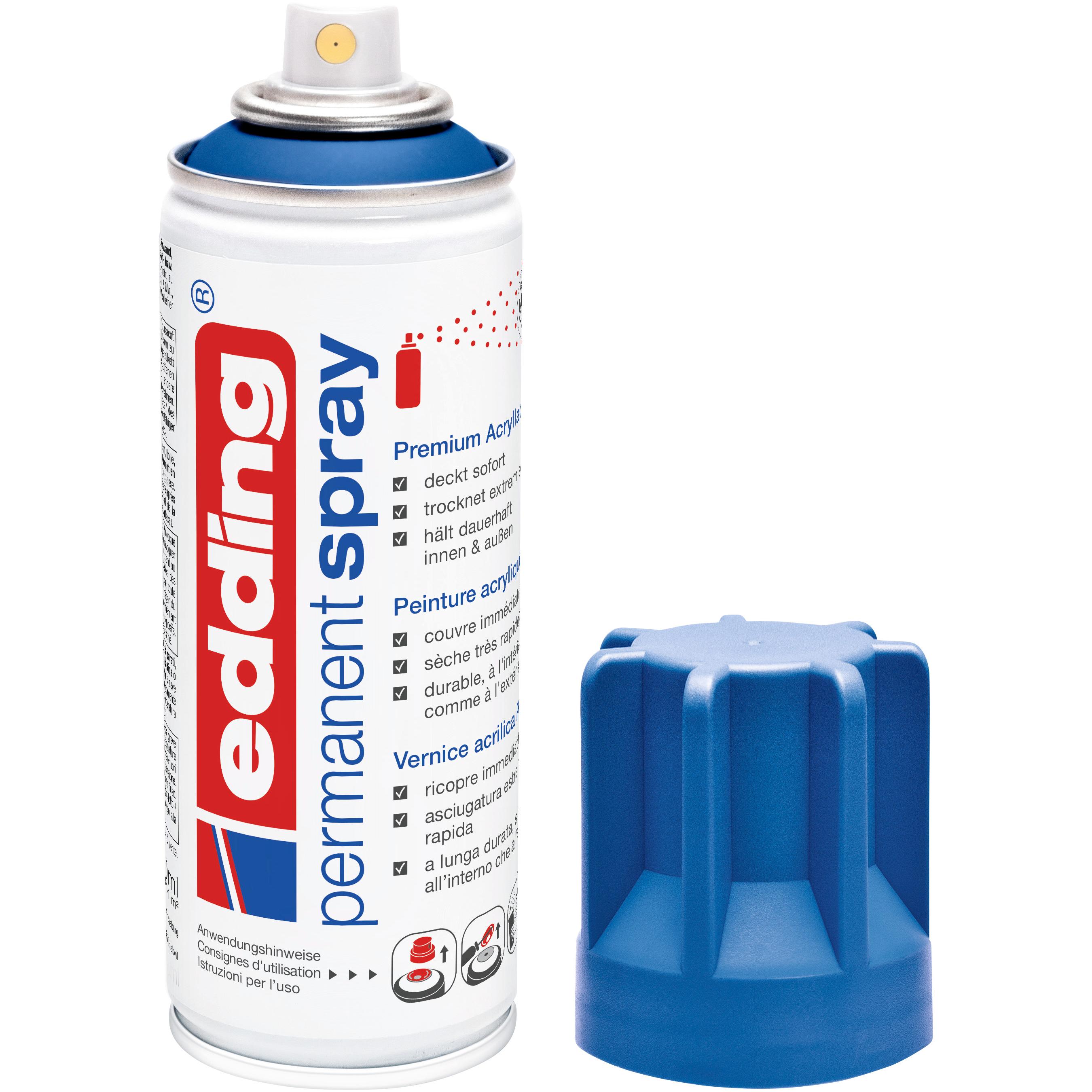 Thumbnail - Edding, Künstlerfarbe + Bastelfarbe, Acrylspray (Enzianblau, 200 ml)