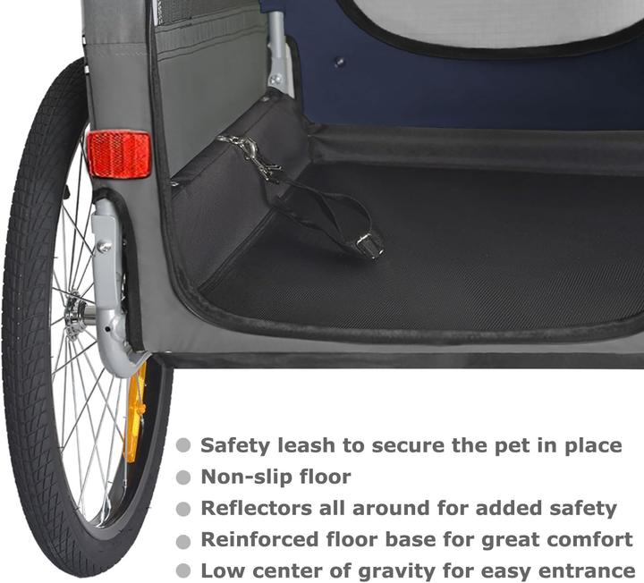 Immagine prodotto Tiggo Fahrrad Hundeanhänger klappbar bis 23 kg