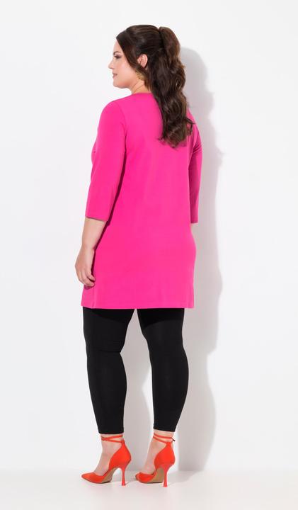 Produktbild Ulla Popken Longshirt, Taschen, A-Linie, Carree-Ausschnitt, 3/4-Arm (58)