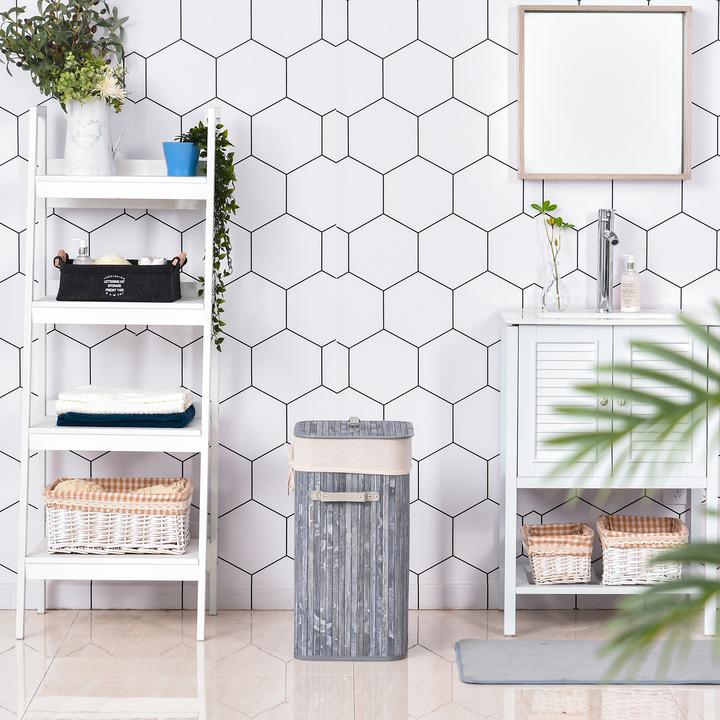 Produktbild Homcom Wäschekorb mit 2 Tragegriffen (72 l)