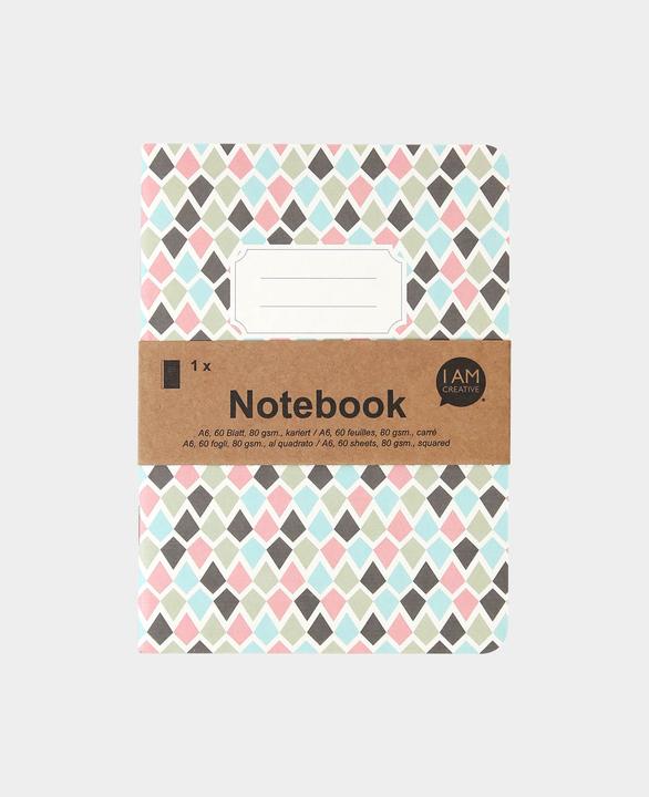 Actual product image I Am Creative Notebook A6, notebook (A6, Checked, Hardcover)