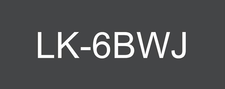 Produktbild Epson Matte Black/White 24mm LK-6BWJ (2.40 cm, Schwarz, Weiss)
