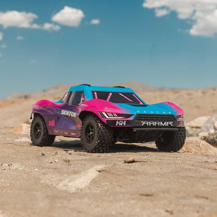 Produktbild Arrma SENTON 223S BLX Brushless 1/10 4X4 Short Course Truck RTR mit DSC, blau (RTR Ready-to-Run)