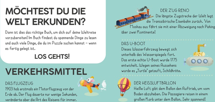 Produktbild Die Welt. Meine Erste Puzzle Box (36 Teile)