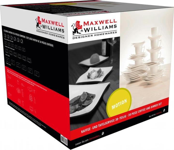 Produktbild Maxwell & Williams Kaffee- und Tafelset Motion (30 Stück)