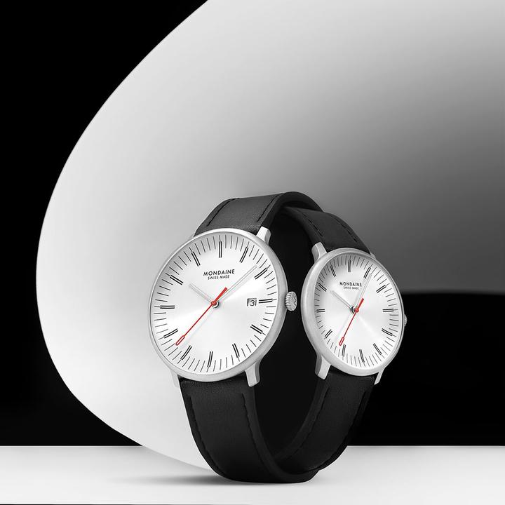 Produktbild Mondaine MLE.33110.LBV Doppio (Analoguhr, Swiss Made, 33 mm)