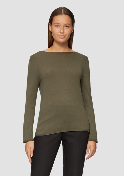 Image du produit s.Oliver Strickpullover Leichter Feinstrickpullover mit Rollkante (36)