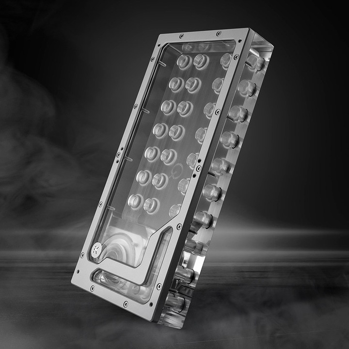 Produktbild EKWB EK-QuantumX Loophole Distroplate D5 PWM - silber