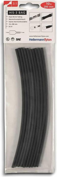 Produktbild HellermannTyton Schrumpfschlauchsortiment Rot (10 x)