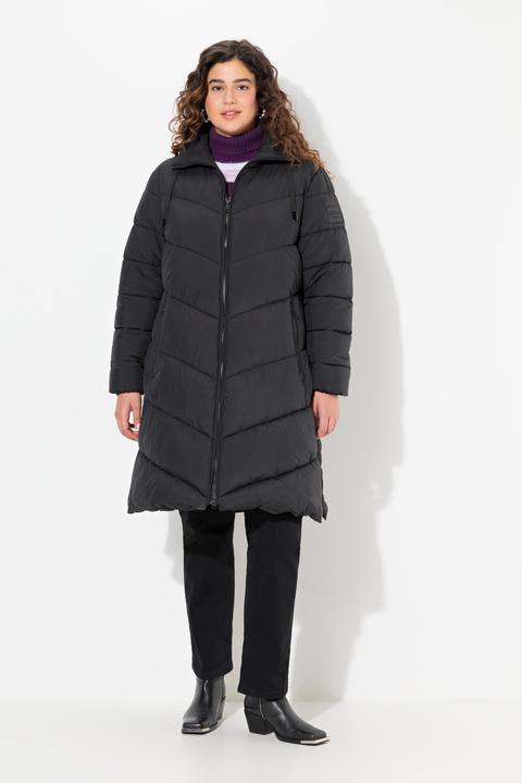 Image du produit Ulla Popken Manteau matelassé HYPRAR, tissu déperlant, fermeture zippée sur les côtés (46, 48)