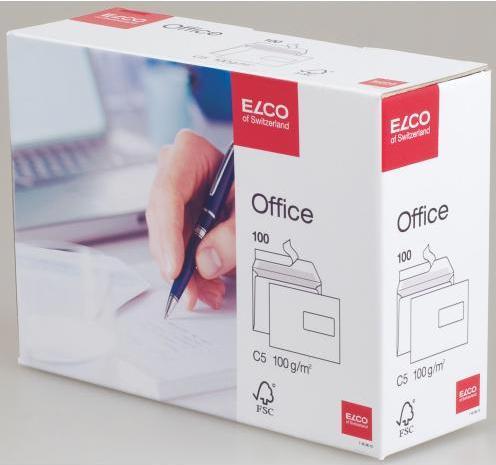 Actual product image Elco Envelope Office, right window (C5, 100x)