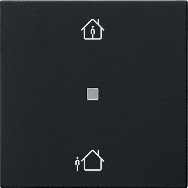 Gira 5106005, Taster + Schalter, Schwarz