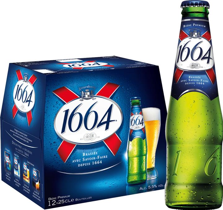 Produktbild Kronenbourg 1664 (12 x 25 cl)