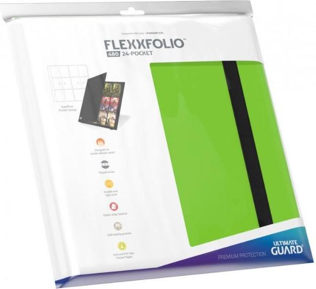 Image du produit Ultimate Guard UGD010347 - Flexxfolio 480 - Porte-cartes 24 poches (quadrow), vert clair