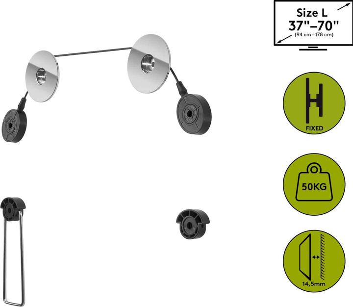 Goobay EasyMount (Wand, 70", 50 kg)