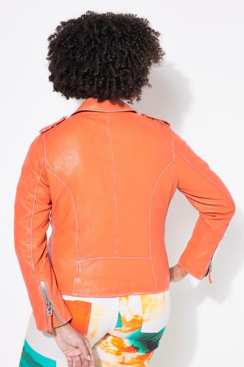 Produktbild Angel of Style Leder-Bikerjacke, echtes Leder, Farbe, Langarm (54)