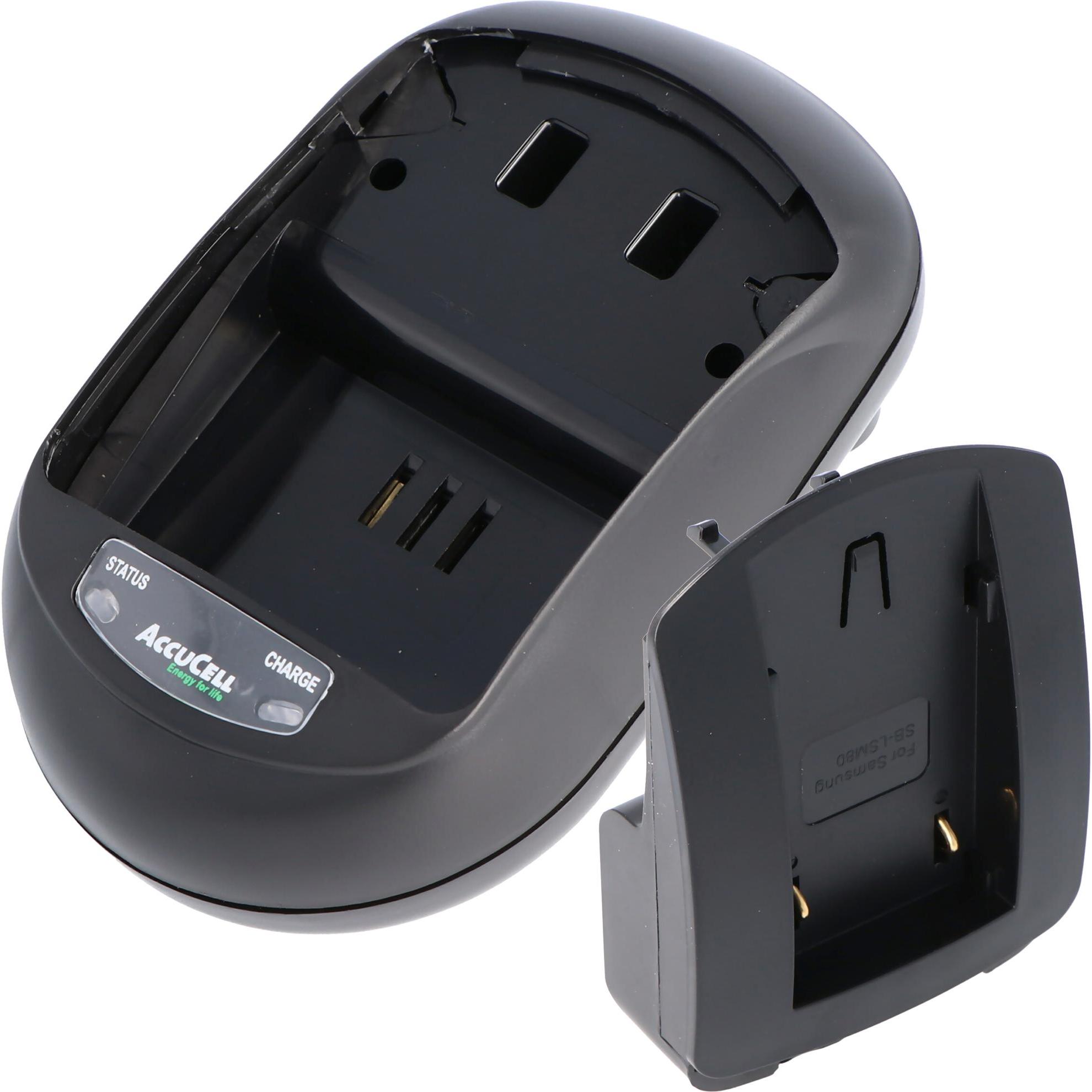 AccuCell Ladegerät passend für Samsung SB-LSM80, SB-LSM160 (Ladegerät), Kamera Stromversorgung