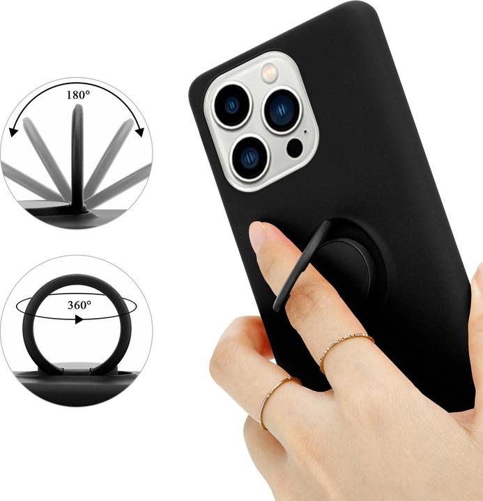 Immagine prodotto Cadorabo Custodia per Apple iPhone 14 PRO MAX in TPU Liquid Ring in stile custodia in silicone (Apple iPhone 14 Pro Max)