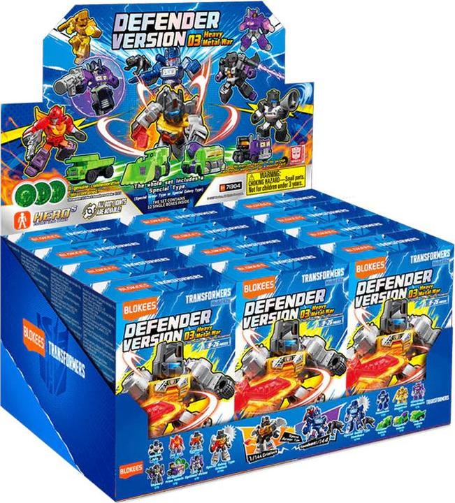 Actual product image Blokees Transformers Defender Version 03 Heavy Metal War Asst : 12 pcs