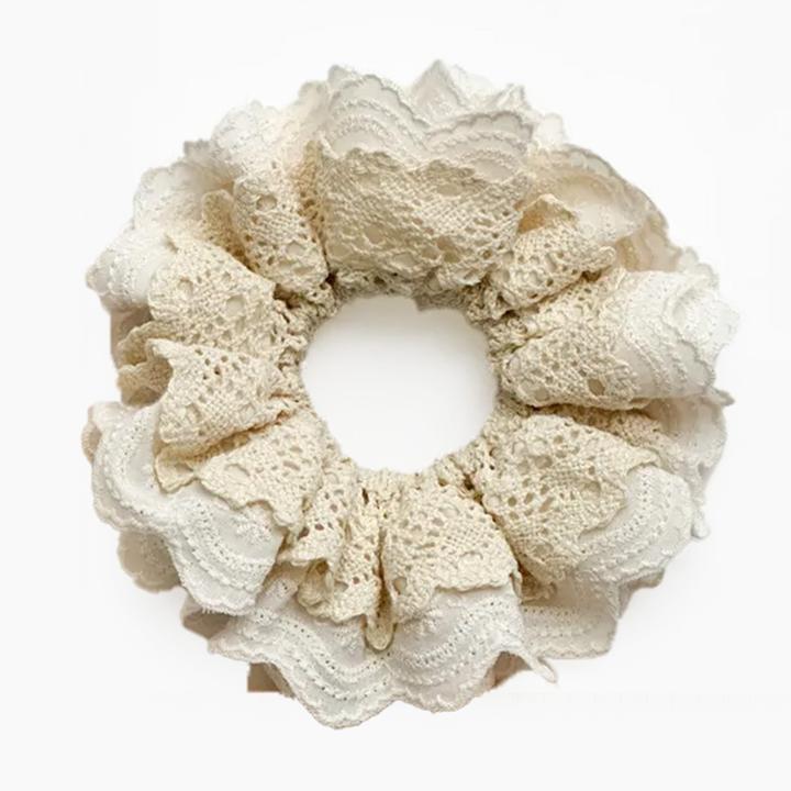 Immagine prodotto Avizar Scrunchie Bestickte Spitze Rosemarie (Elastico per capelli)